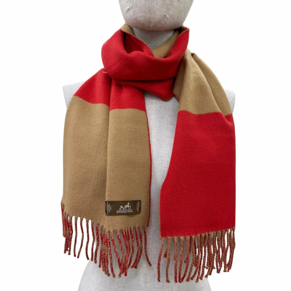 HERMES Brown Scarf - Picture 4 of 7
